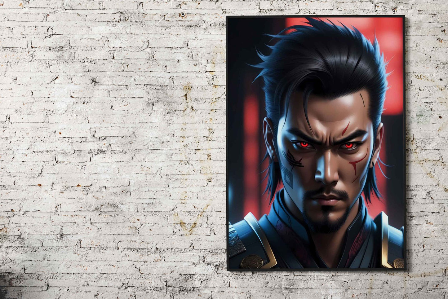 Brutal Samurai Asian Style Poster | Wall Art for Home & Office | High-Quality Print - High-Quality Visual Display