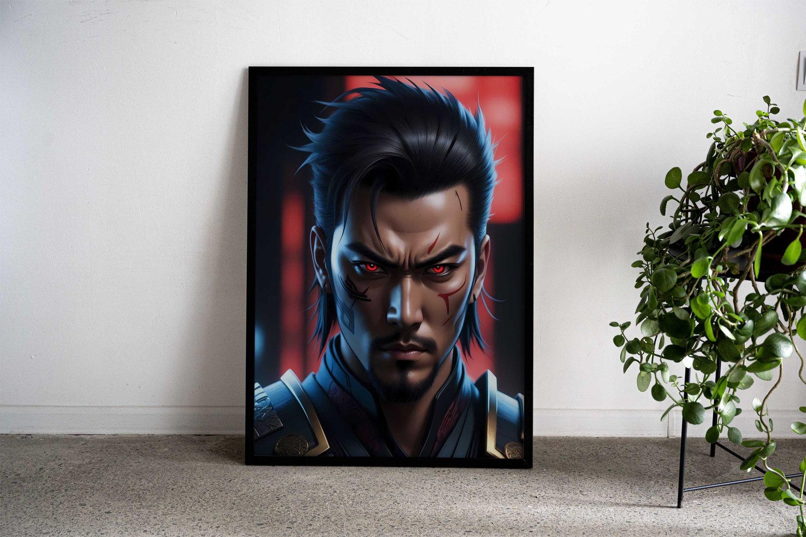 Brutal Samurai Asian Style Poster | Wall Art for Home & Office | High-Quality Print - High-Quality Visual Display