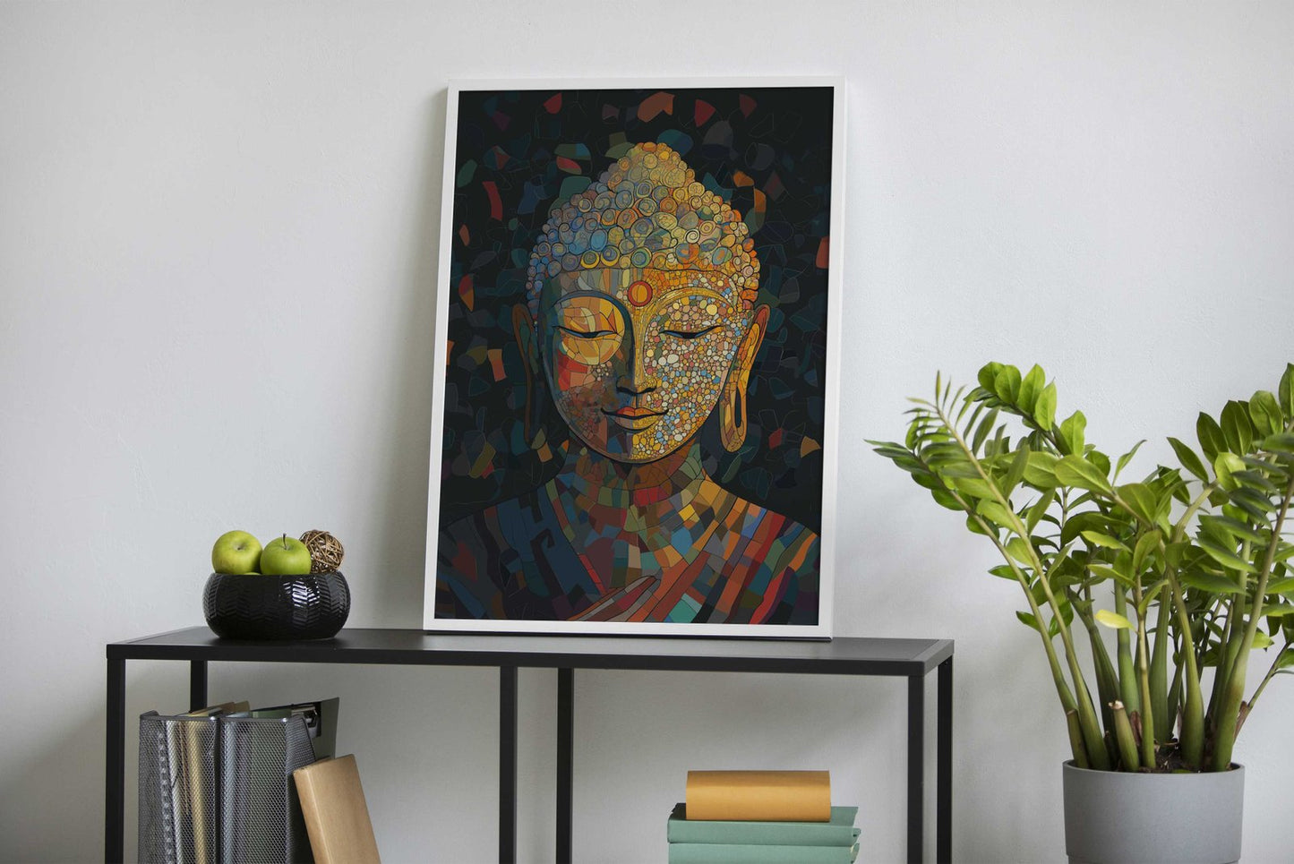 Buddha Cubism Mosaic Art Asian Style Poster | Wall Art for Home & Office | High-Quality Print