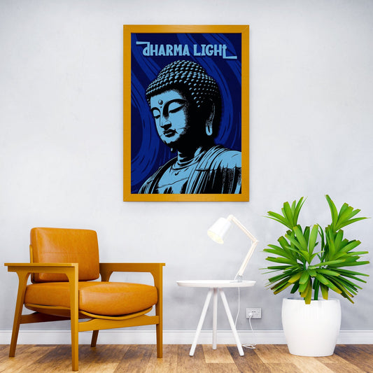 Buddha Dharma Asian Style Poster | Wall Art for Home & Office | High-Quality Print - High-quality vinyl skin wrap d