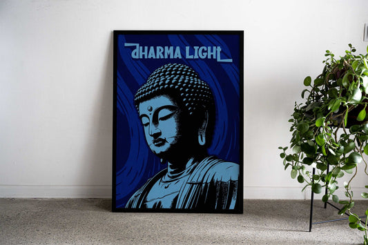Buddha Dharma Asian Style Poster | Wall Art for Home & Office | High-Quality Print - High-quality vinyl skin wrap d