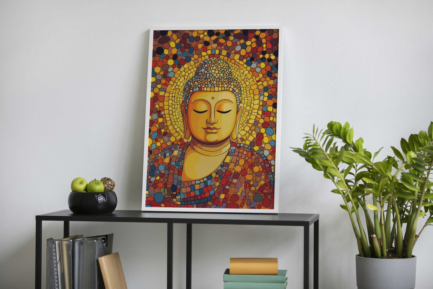 Buddha In Thoughts Art Asian Style Poster | Wall Art for Home & Office | High-Quality Print
