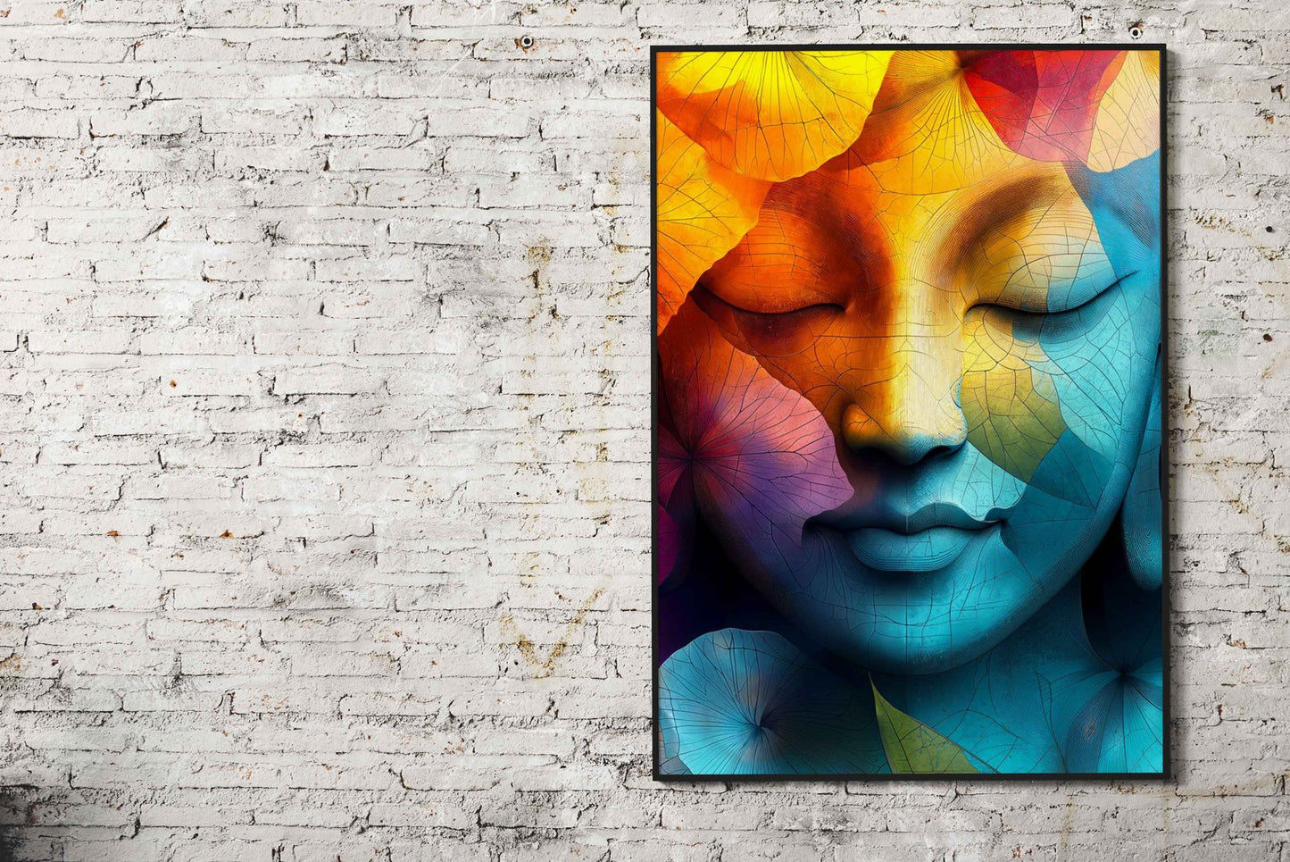 Buddha Leaves Asian Style Poster | Wall Art for Home & Office | High-Quality Print