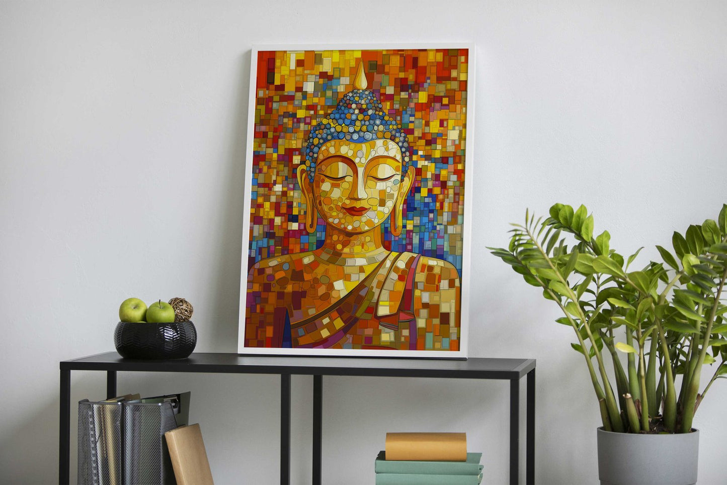 Buddha Mosaic Style Art Asian Style Poster | Wall Art for Home & Office | High-Quality Print