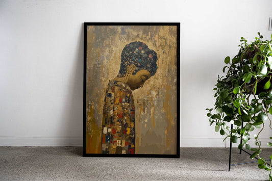 Buddha Obedient to Life Asian Style Poster | Wall Art for Home & Office | High-Quality Print - High-quality vinyl s