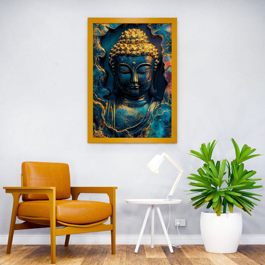 Buddha Statue Art Asian Style Poster | Wall Art for Home & Office | High-Quality Print - High-quality vinyl skin wr