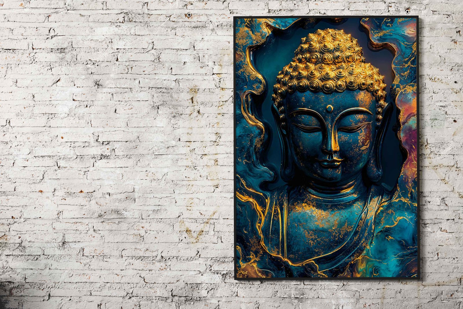 Buddha Statue Art Asian Style Poster | Wall Art for Home & Office | High-Quality Print - High-quality vinyl skin wr