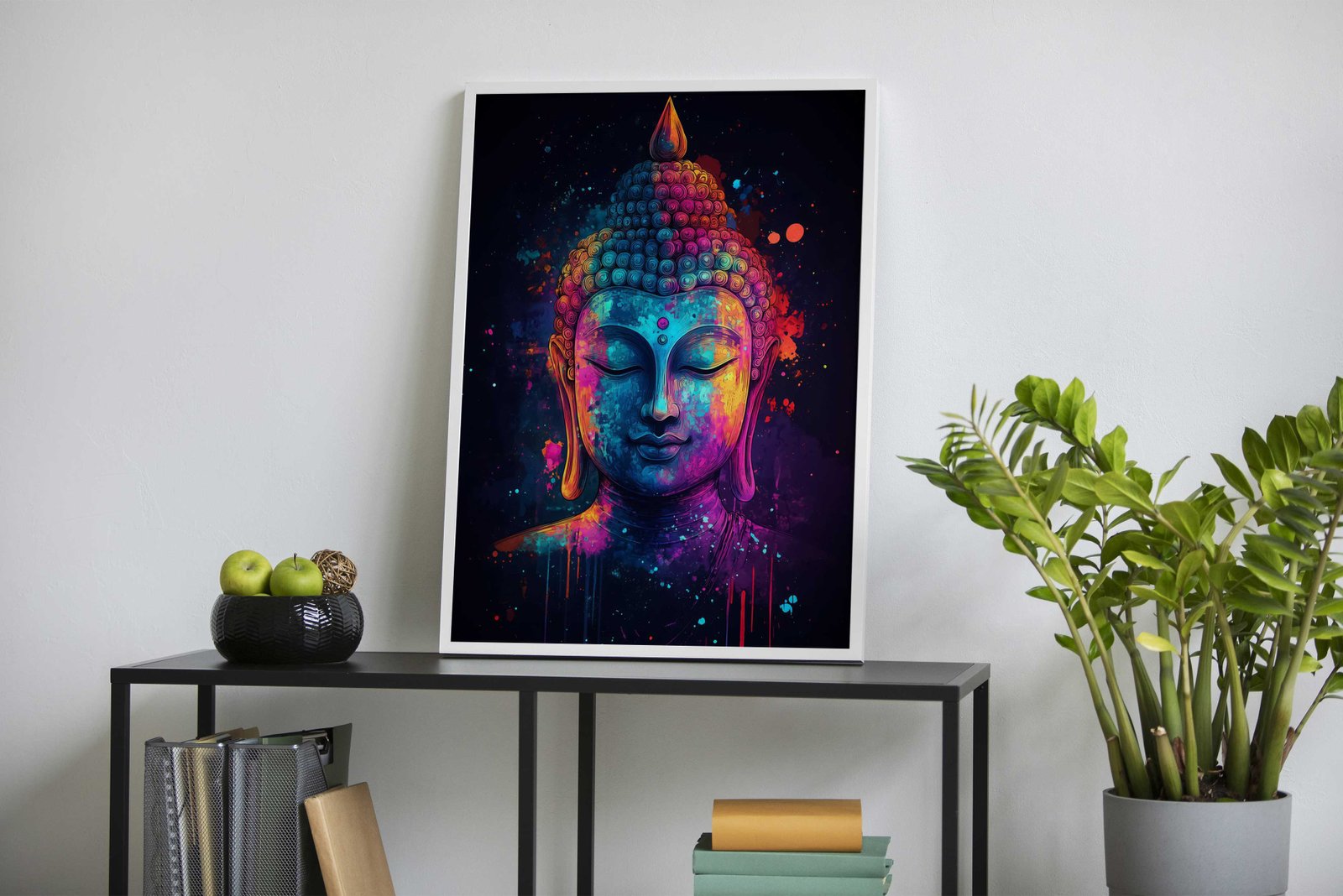 Buddha Watercolor Art Asian Style Poster | Wall Art for Home & Office | High-Quality Print - High-quality vinyl ski
