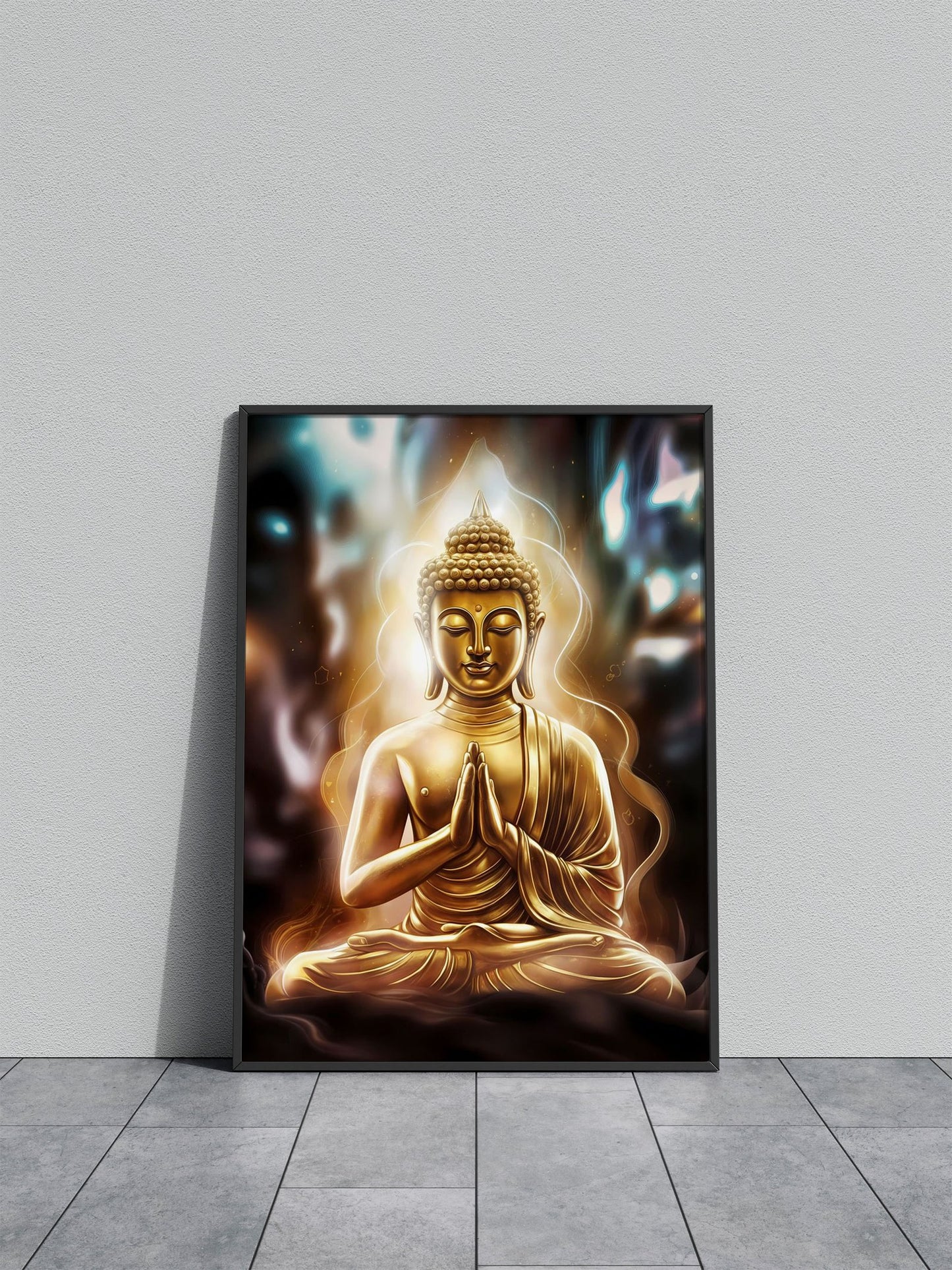 Buddha gold meditation Asian Style Poster | Wall Art for Home & Office | High-Quality Print