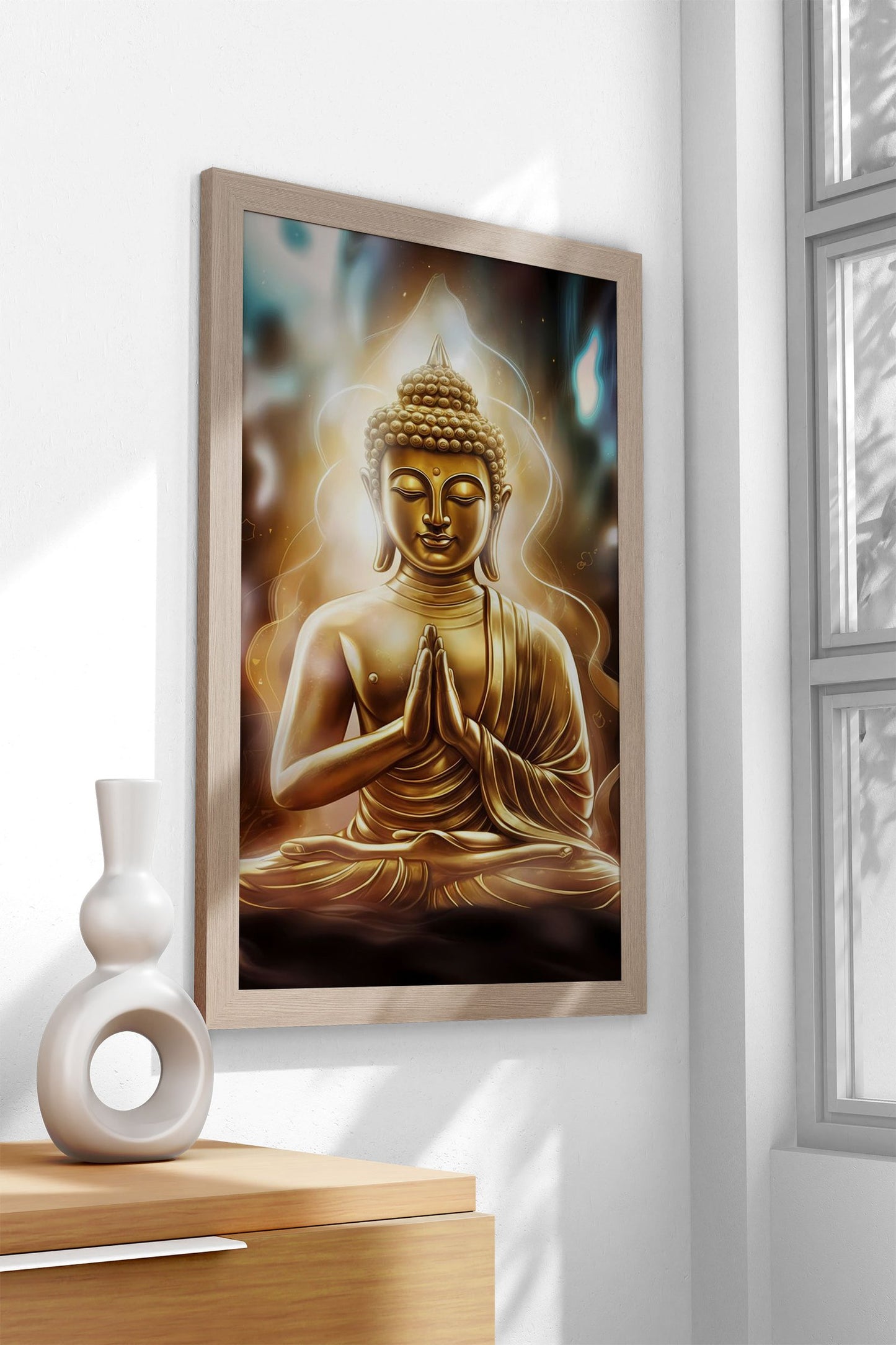 Buddha gold meditation Asian Style Poster | Wall Art for Home & Office | High-Quality Print
