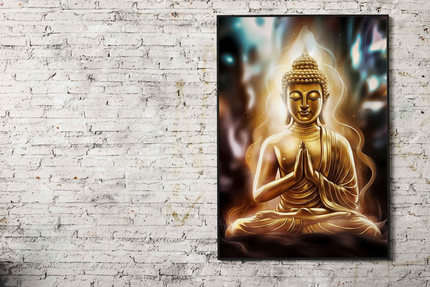Buddha gold meditation Asian Style Poster | Wall Art for Home & Office | High-Quality Print