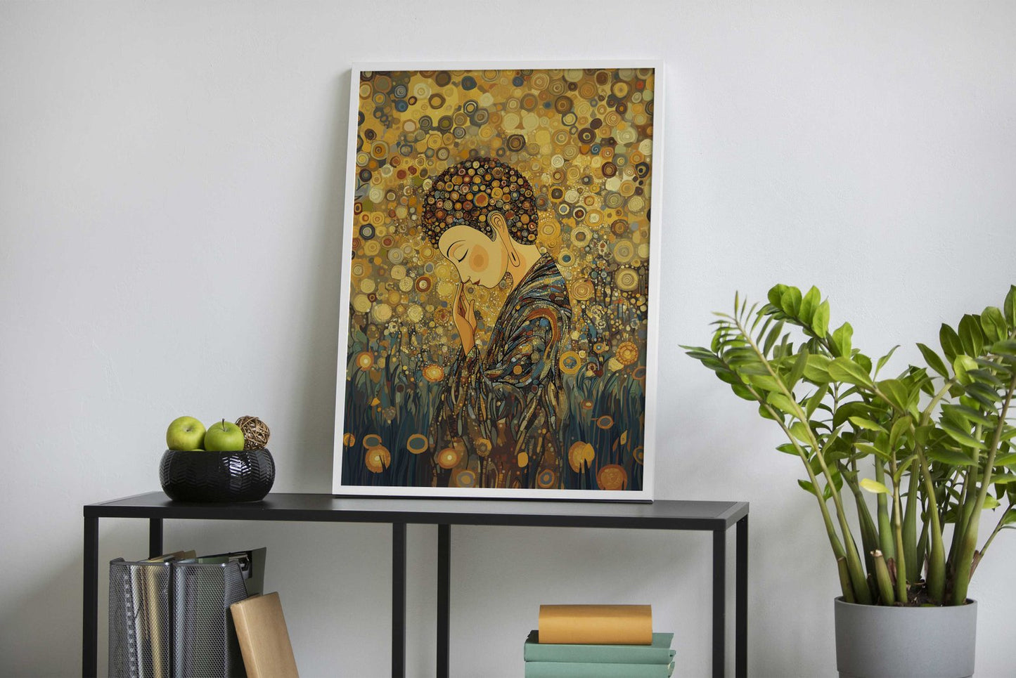 Buddha in Golden Field Asian Style Poster | Wall Art for Home & Office | High-Quality Print