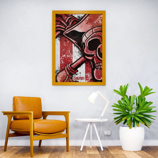 Buggy Minimal Skull Asian Style Poster | Wall Art for Home & Office | High-Quality Print - High-quality vinyl skin 