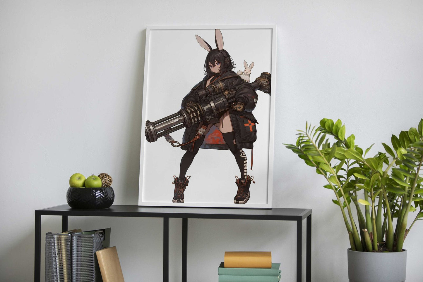 Bunny Battle Queen Asian Style Poster | Wall Art for Home & Office | High-Quality Print