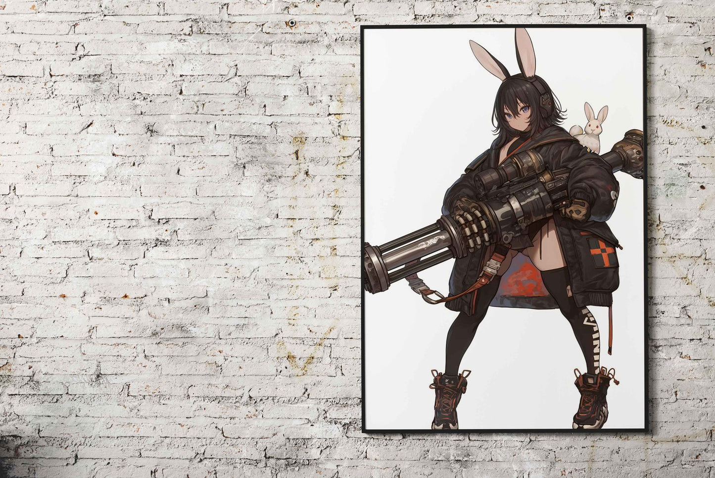 Bunny Battle Queen Asian Style Poster | Wall Art for Home & Office | High-Quality Print