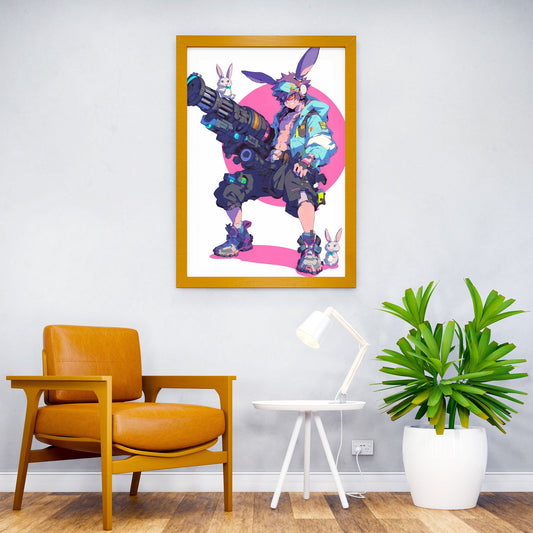 Bunny Vanguard Anime Asian Style Poster | Wall Art for Home & Office | High-Quality Print - High-quality vinyl skin