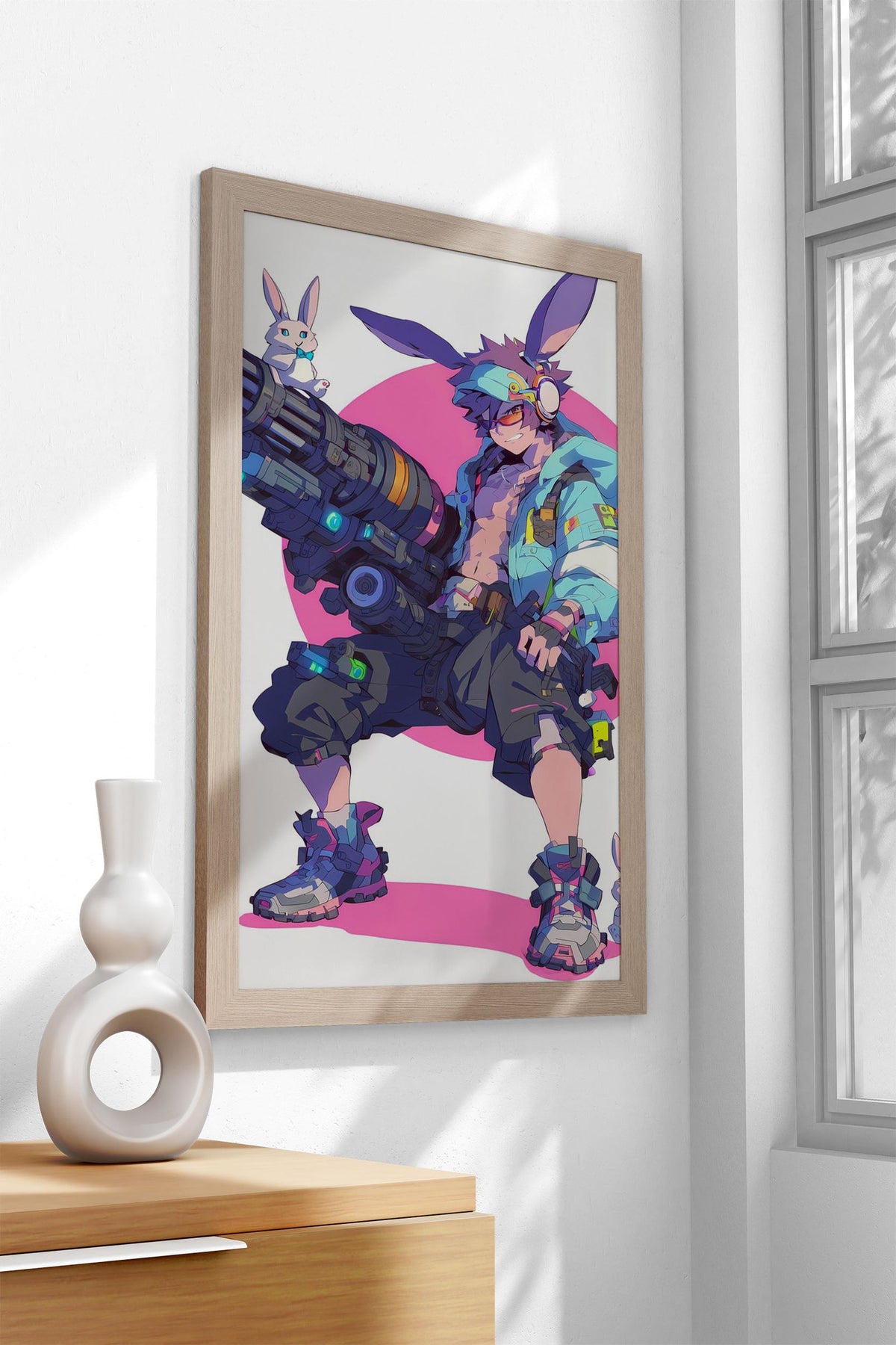 Bunny Vanguard Anime Asian Style Poster | Wall Art for Home & Office | High-Quality Print - High-quality vinyl skin