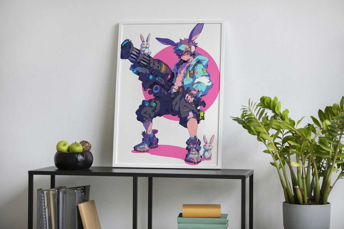 Bunny Vanguard Anime Asian Style Poster | Wall Art for Home & Office | High-Quality Print - High-quality vinyl skin