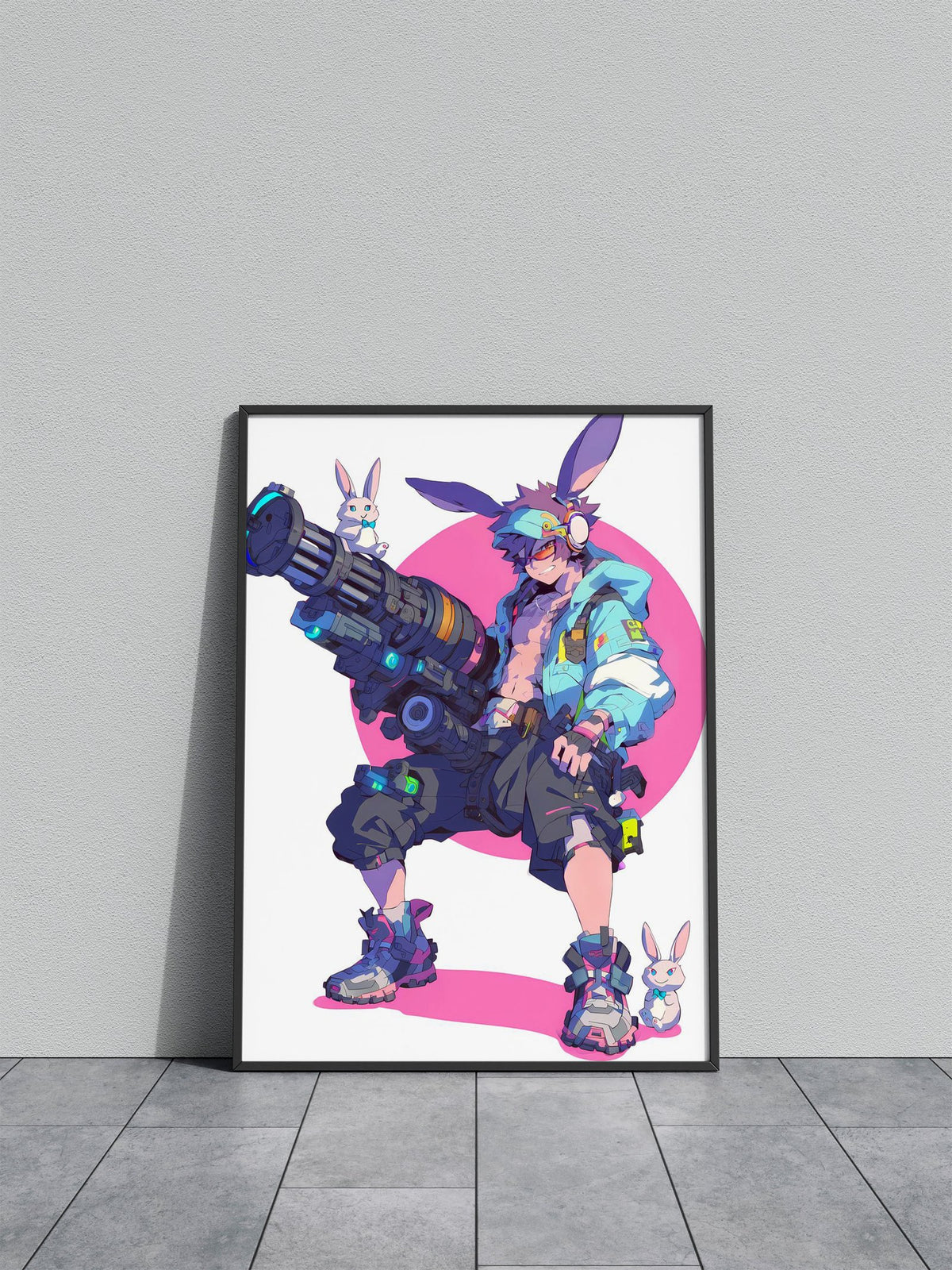 Bunny Vanguard Anime Asian Style Poster | Wall Art for Home & Office | High-Quality Print - High-quality vinyl skin