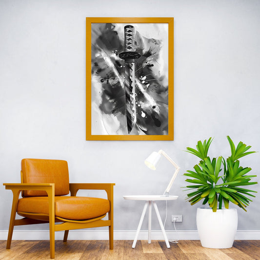 Bushido Blade Katana Asian Style Poster | Wall Art for Home & Office | High-Quality Print - High-quality vinyl skin