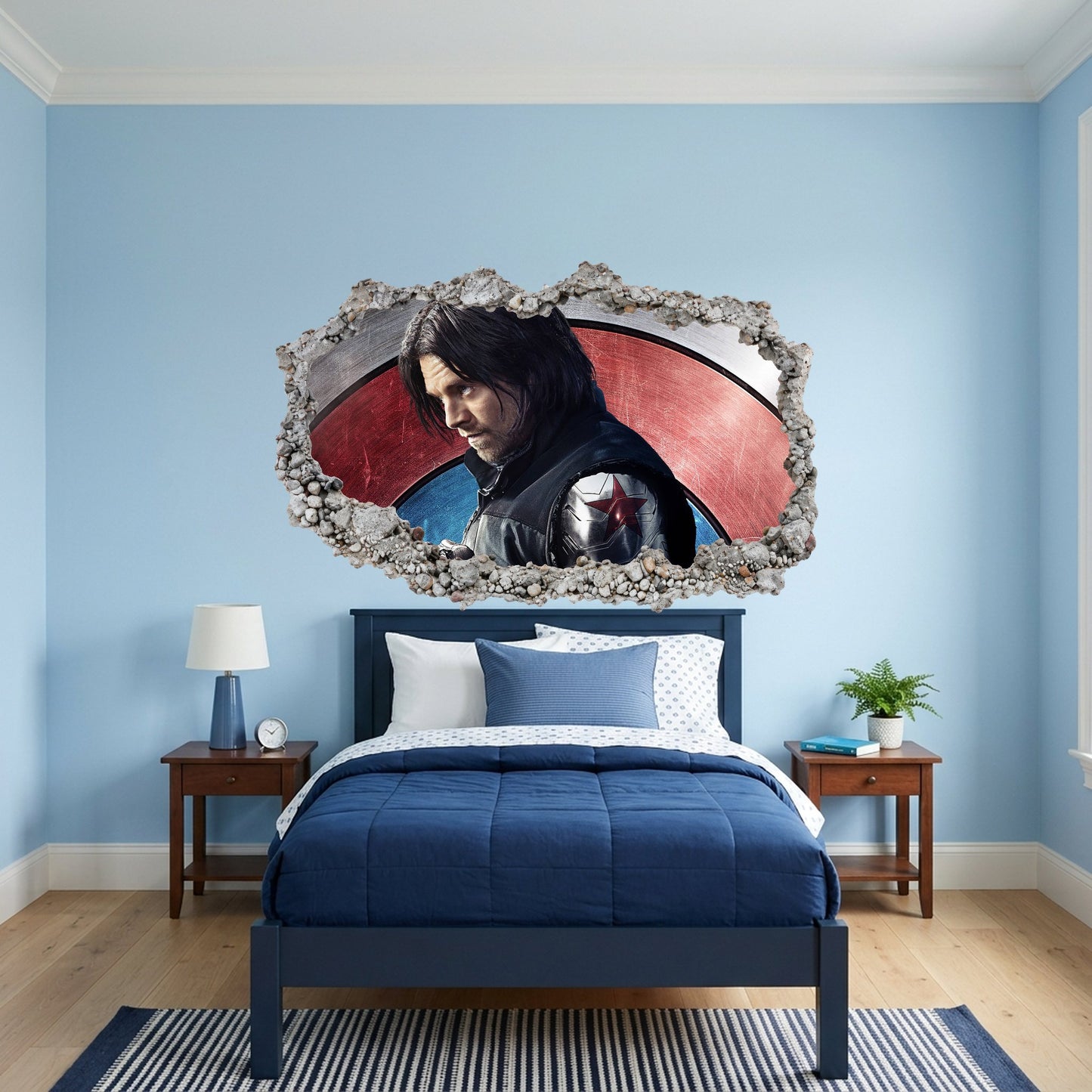 Captain America Iron Man Thor 3D Effect Sticker Vinyl Mural 044