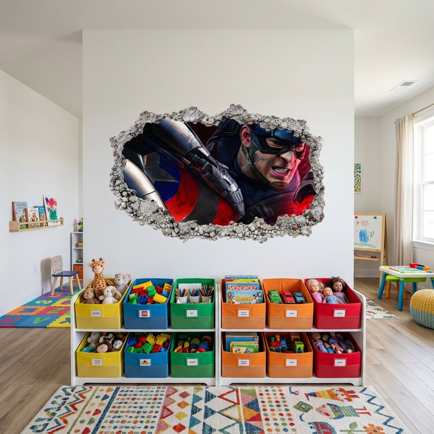 Captain America Iron Man Thor Kids Room Decor Nursery Wall Art 038