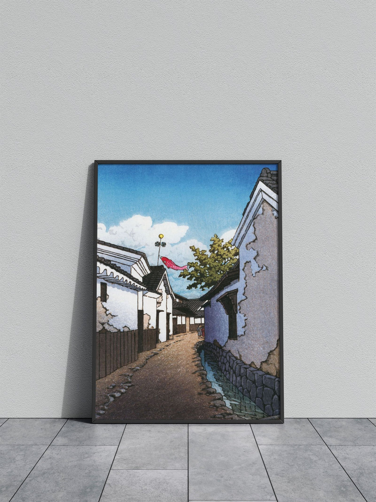 Carp Banner in Toyohama Asian Style Poster | Wall Art for Home & Office | High-Quality Print - High-quality vinyl s