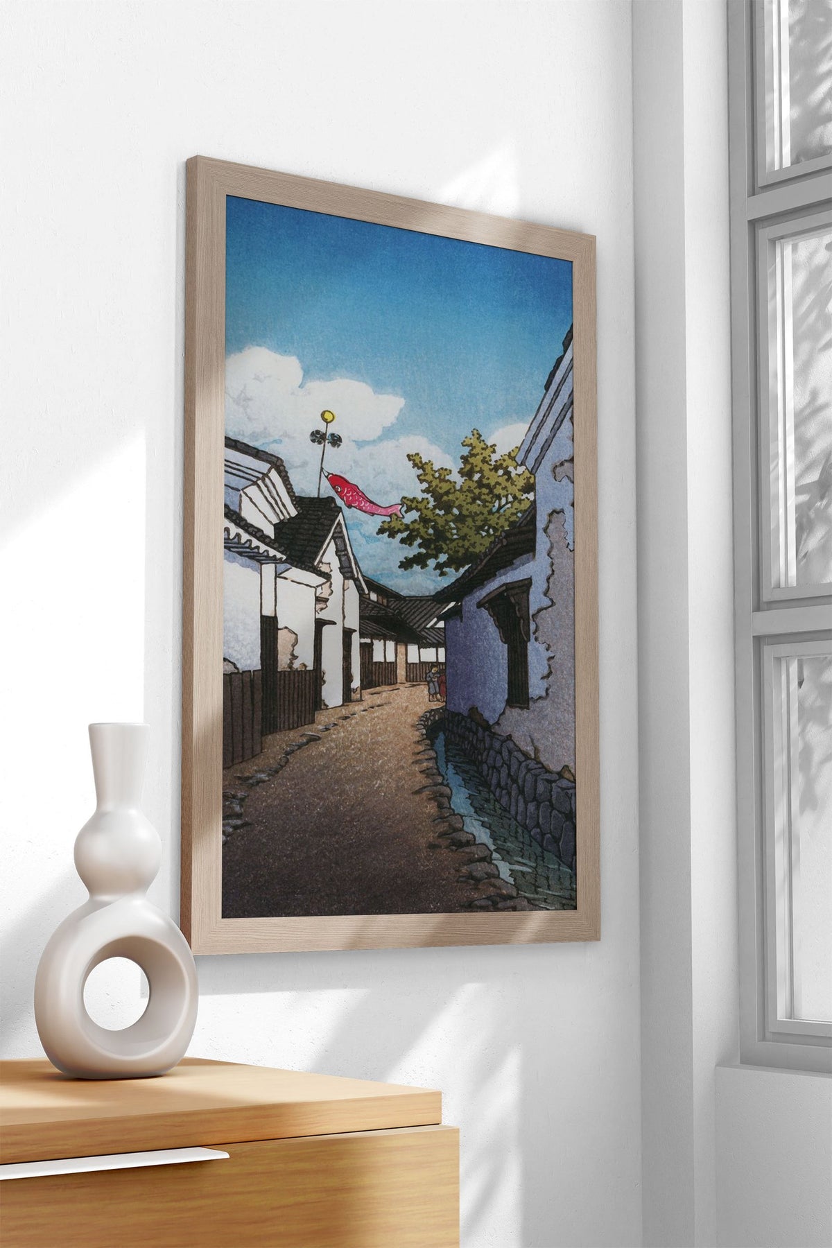 Carp Banner in Toyohama Asian Style Poster | Wall Art for Home & Office | High-Quality Print - High-quality vinyl s