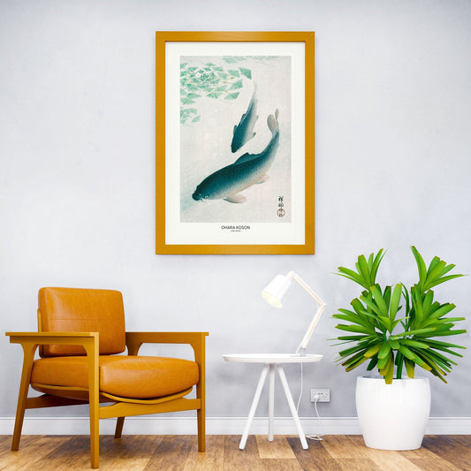 Carp Or Koi Asian Style Poster | Wall Art for Home & Office | High-Quality Print - High-quality vinyl skin wrap dec