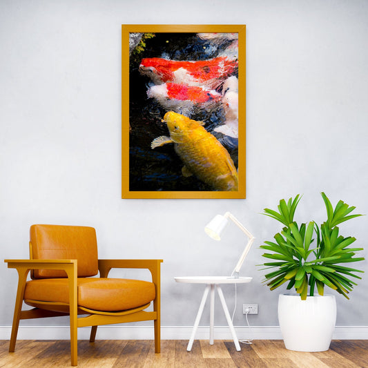 Carps Fish Asian Style Poster | Wall Art for Home & Office | High-Quality Print - High-quality vinyl skin wrap deca