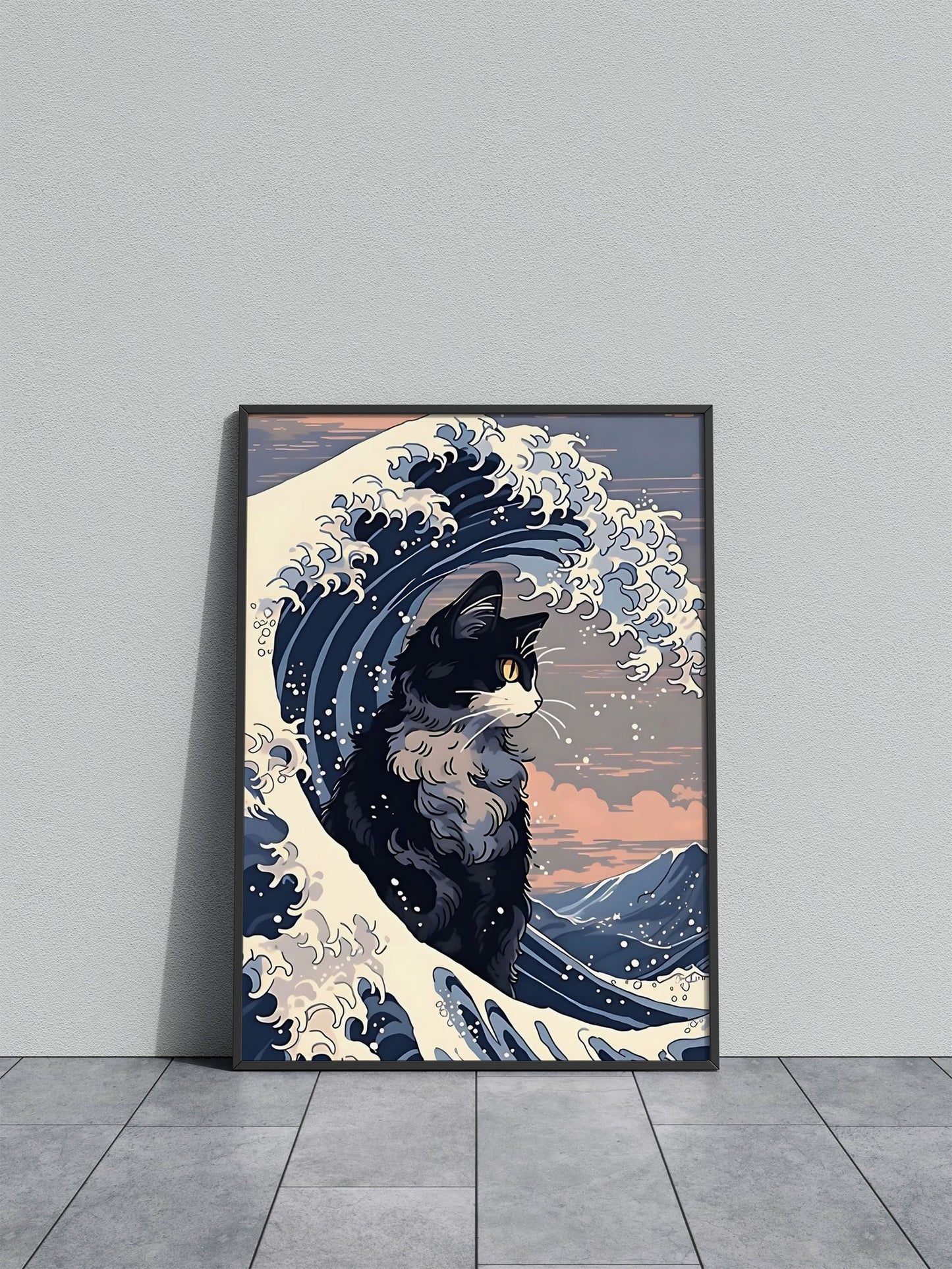 Cat Kagawa Asian Style Poster | Wall Art for Home & Office | High-Quality Print - High-quality vinyl skin wrap deca