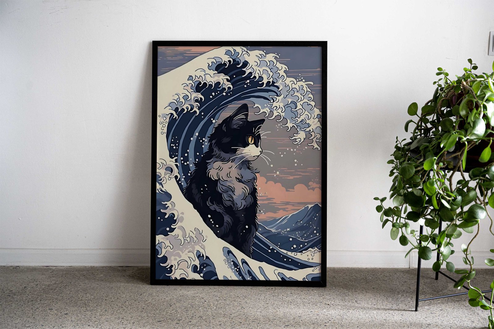 Cat Kagawa Asian Style Poster | Wall Art for Home & Office | High-Quality Print - High-quality vinyl skin wrap deca