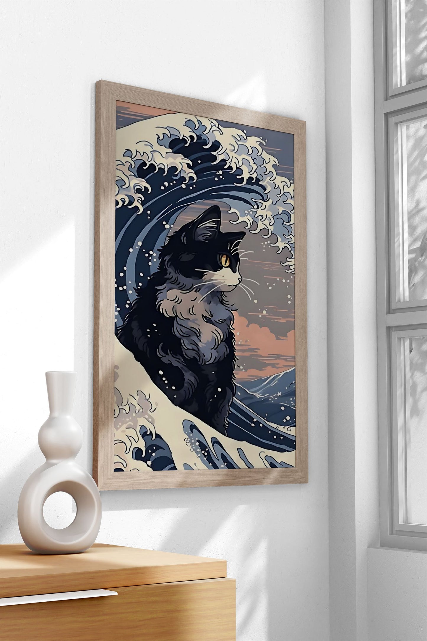 Cat Kagawa Asian Style Poster | Wall Art for Home & Office | High-Quality Print - High-quality vinyl skin wrap deca