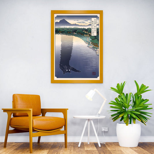 Cat Meme Shadow Asian Style Poster | Wall Art for Home & Office | High-Quality Print - High-quality vinyl skin wrap