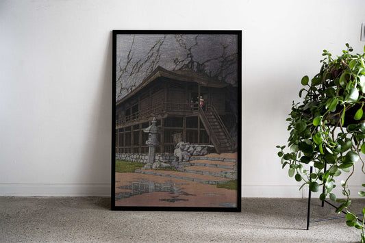 Cave of Takkoku at Hiraizumi Asian Style Poster | Wall Art for Home & Office | High-Quality Print - High-Quality Visual Display