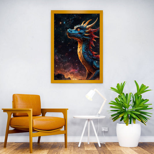 Celestial Dragon Asian Style Poster | Wall Art for Home & Office | High-Quality Print - High-Quality Visual Display