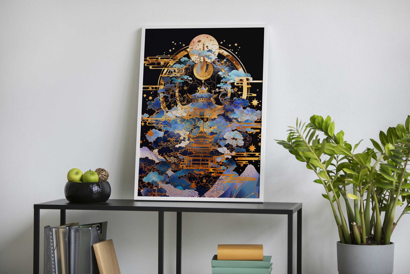 Celestial Temple Asian Style Poster | Wall Art for Home & Office | High-Quality Print - High-Quality Visual Display