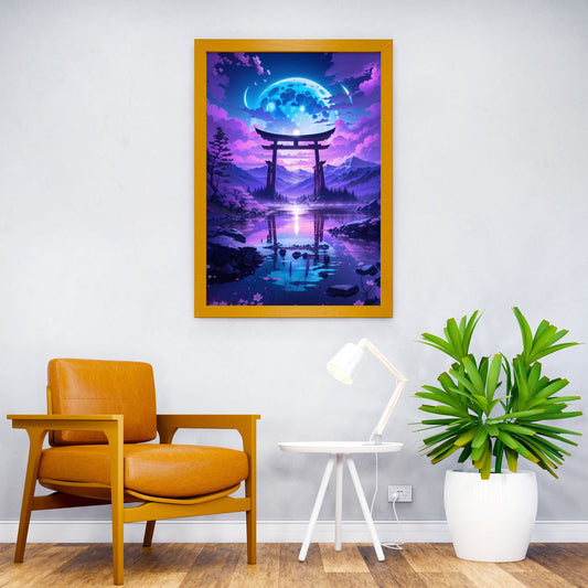 Celestial Torri Portal Asian Style Poster | Wall Art for Home & Office | High-Quality Print - High-Quality Visual Display