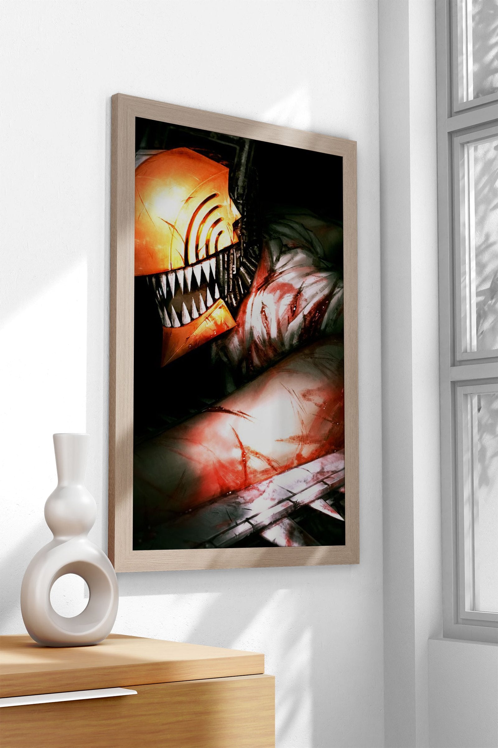 Chainsaw Devil Asian Style Poster | Wall Art for Home & Office | High-Quality Print - High-Quality Visual Display