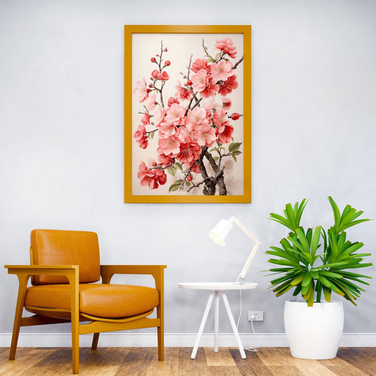 Cherry Blossom Display Asian Style Poster | Wall Art for Home & Office | High-Quality Print - High-Quality Visual Display