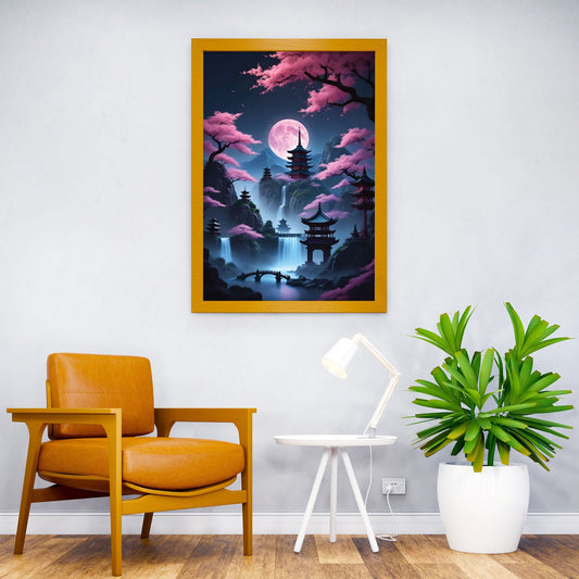 Cherry Blossom Dreaming Asian Style Poster | Wall Art for Home & Office | High-Quality Print - High-Quality Visual Display