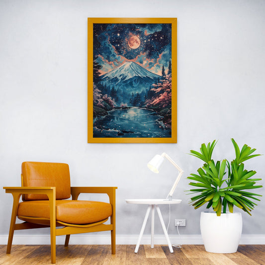 Cherry Blossom Fuji Japan Asian Style Poster | Wall Art for Home & Office | High-Quality Print - High-Quality Visual Display