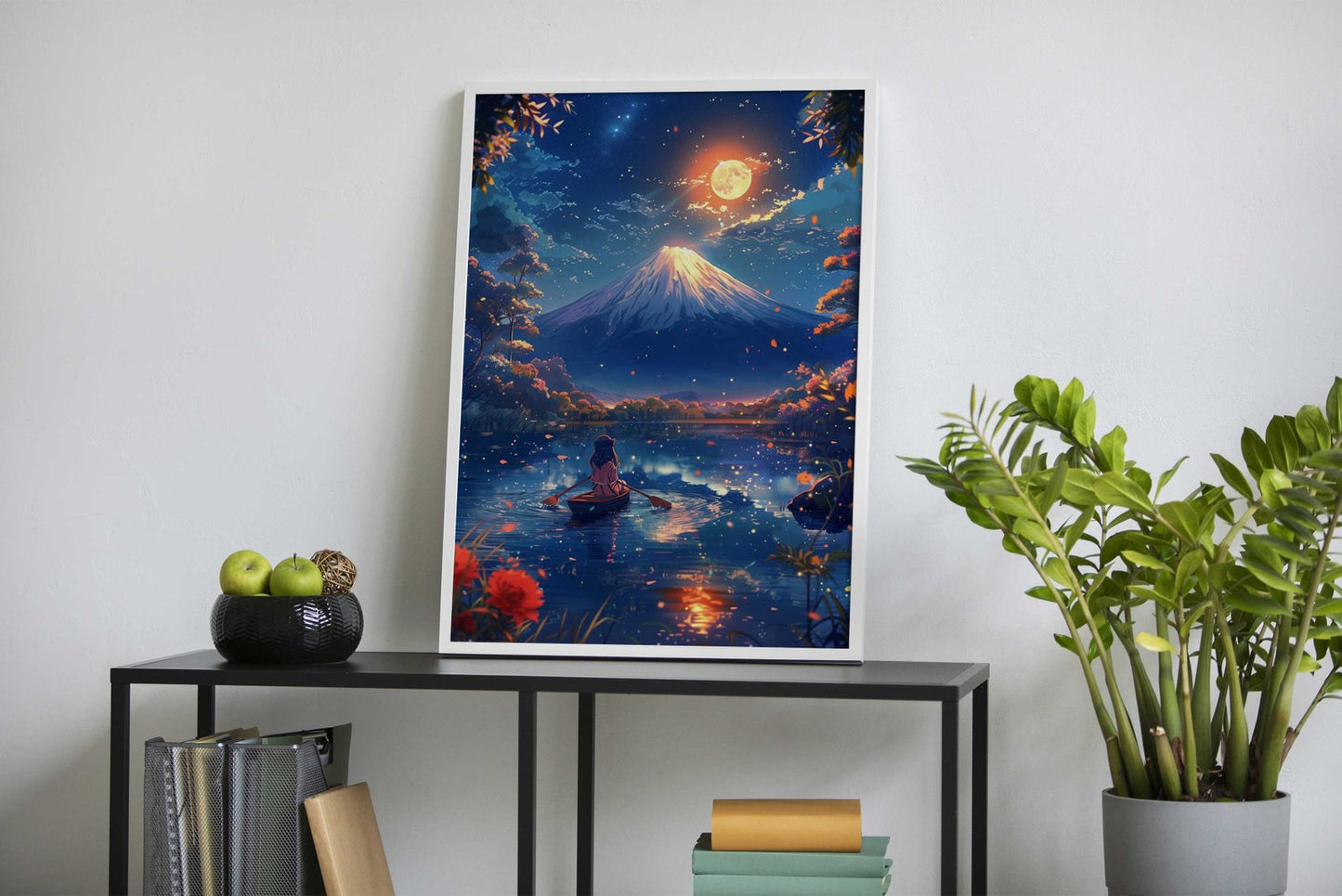 Cherry Blossom Fuji Mount Asian Style Poster | Wall Art for Home & Office | High-Quality Print