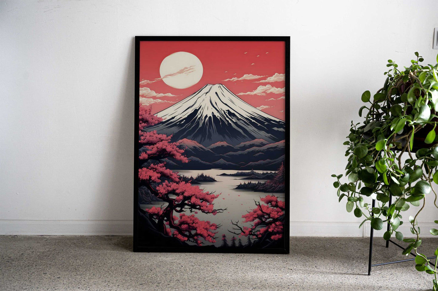 Cherry Blossom Japan Art Asian Style Poster | Wall Art for Home & Office | High-Quality Print - High-Quality Visual Display