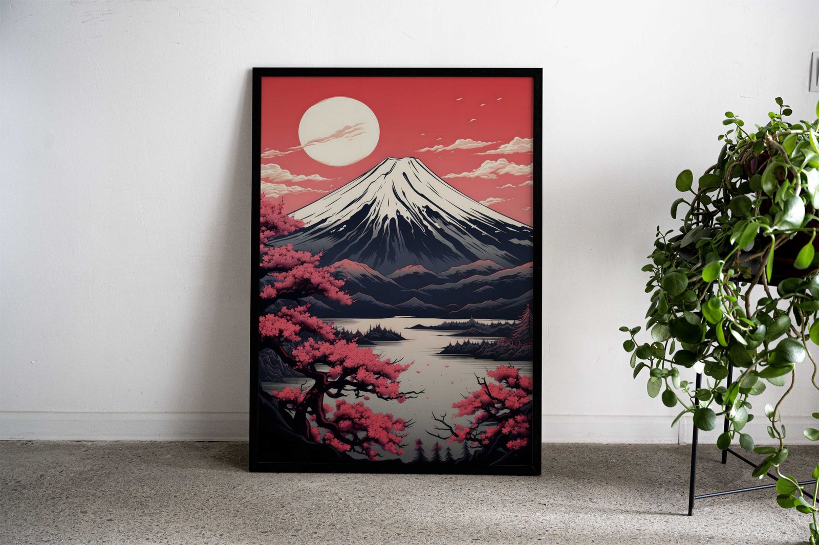 Cherry Blossom Japan Art Asian Style Poster | Wall Art for Home & Office | High-Quality Print - High-Quality Visual Display