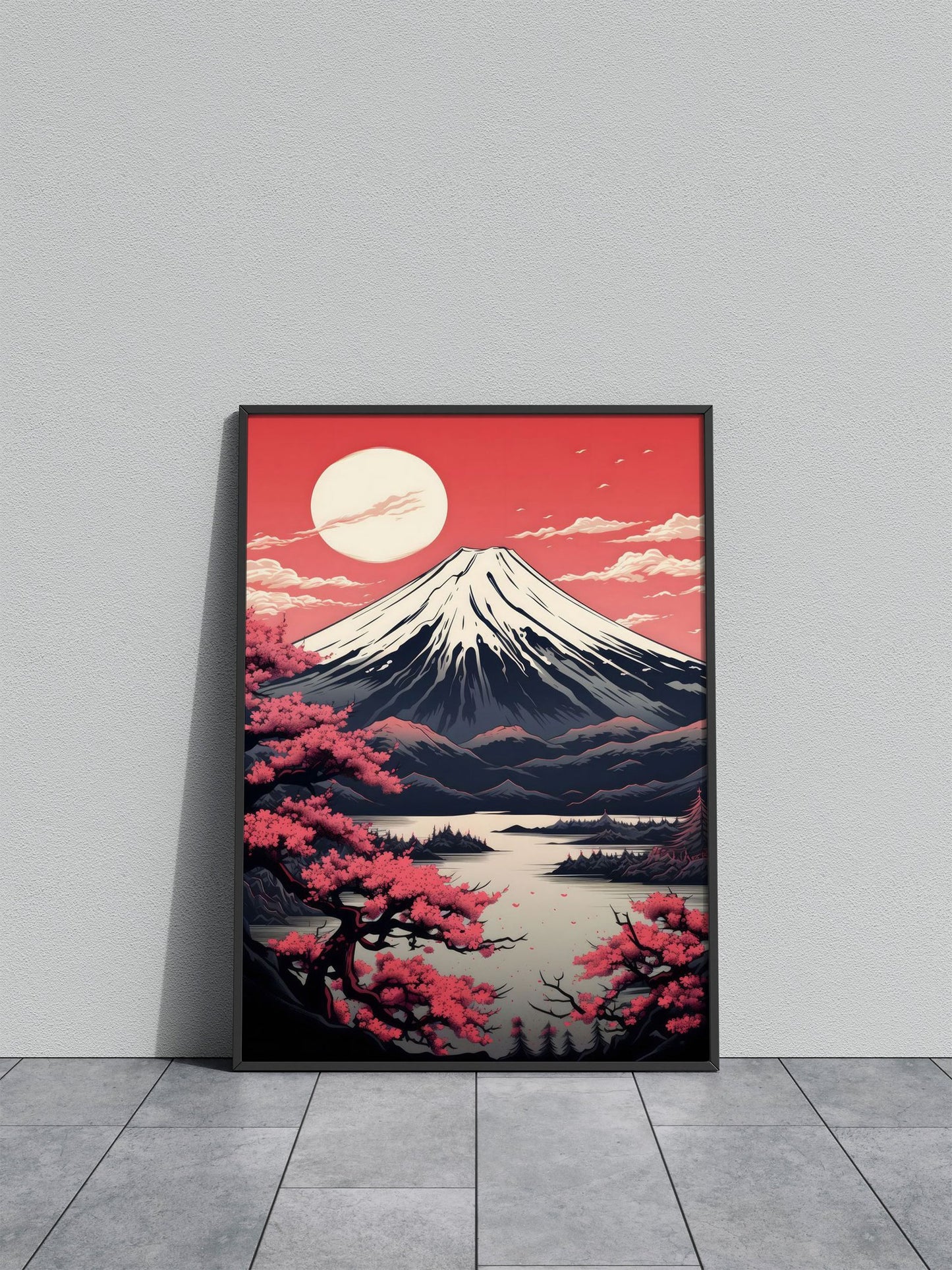 Cherry Blossom Japan Art Asian Style Poster | Wall Art for Home & Office | High-Quality Print - High-Quality Visual Display