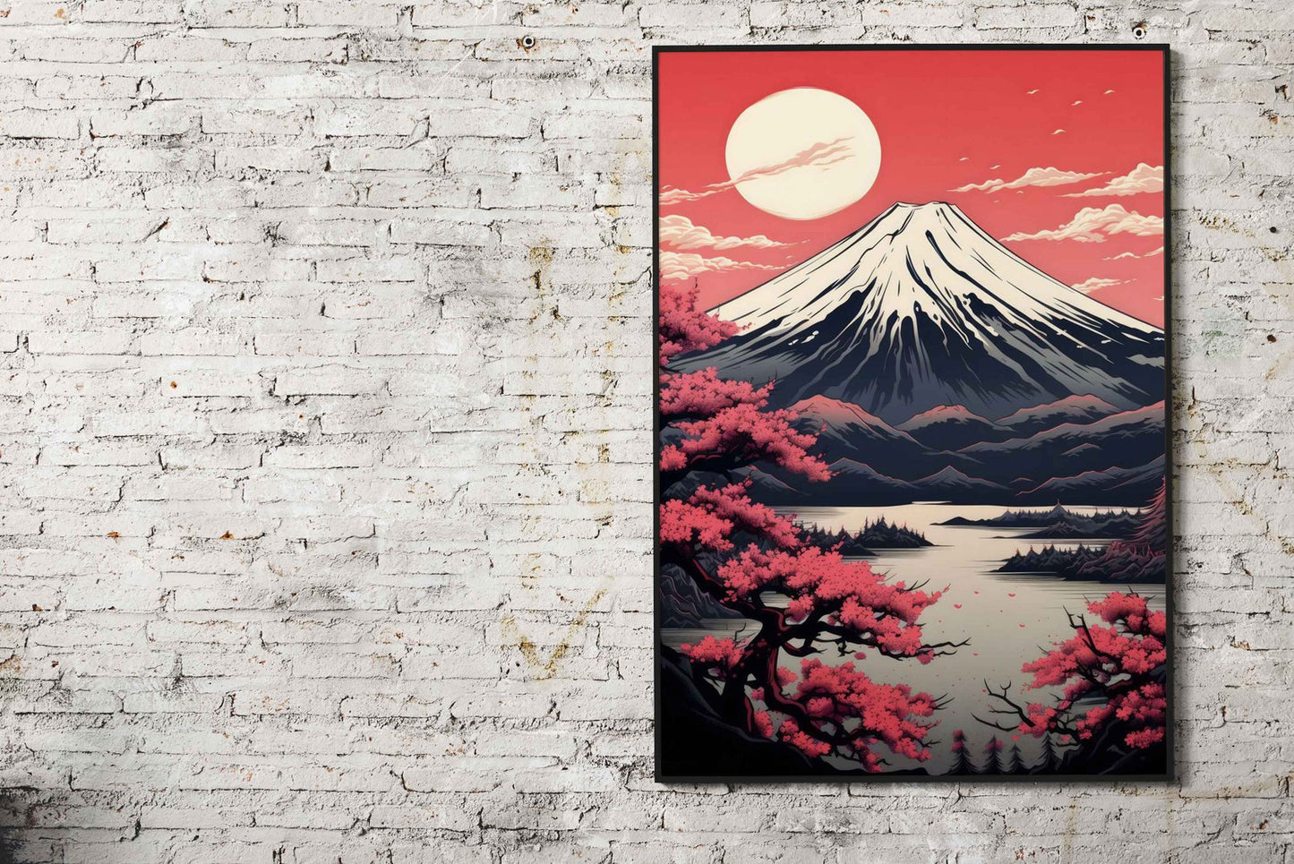 Cherry Blossom Japan Art Asian Style Poster | Wall Art for Home & Office | High-Quality Print - High-Quality Visual Display