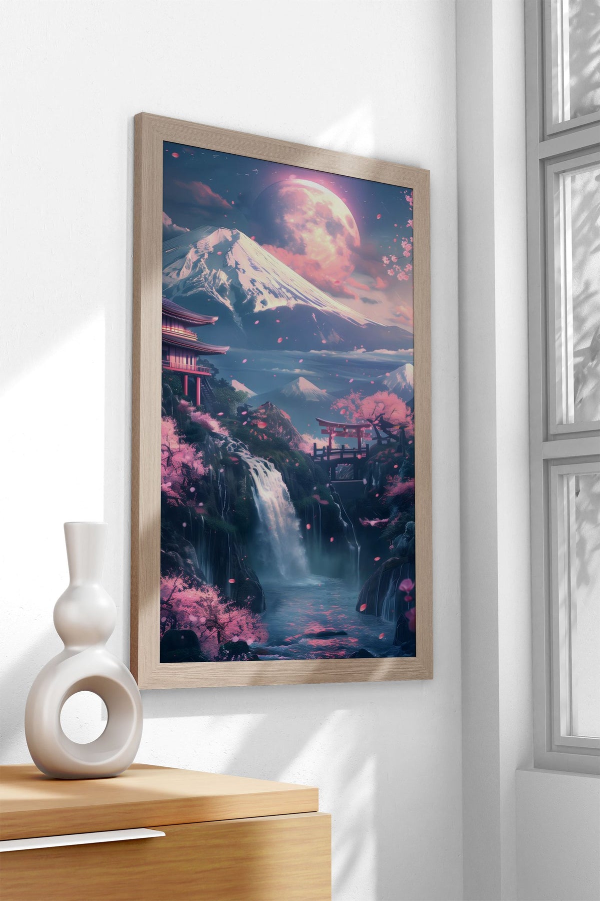 Cherry Blossom Japan Fuji Asian Style Poster | Wall Art for Home & Office | High-Quality Print - High-Quality Visual Display