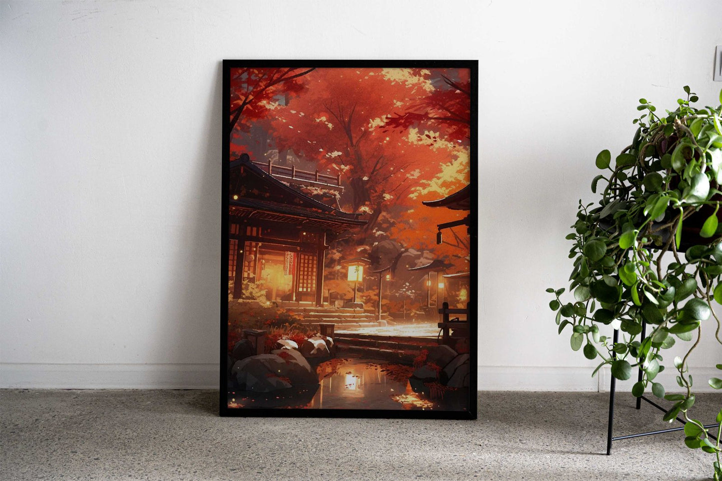 Cherry Blossom Japan House Asian Style Poster | Wall Art for Home & Office | High-Quality Print - High-Quality Visual Display