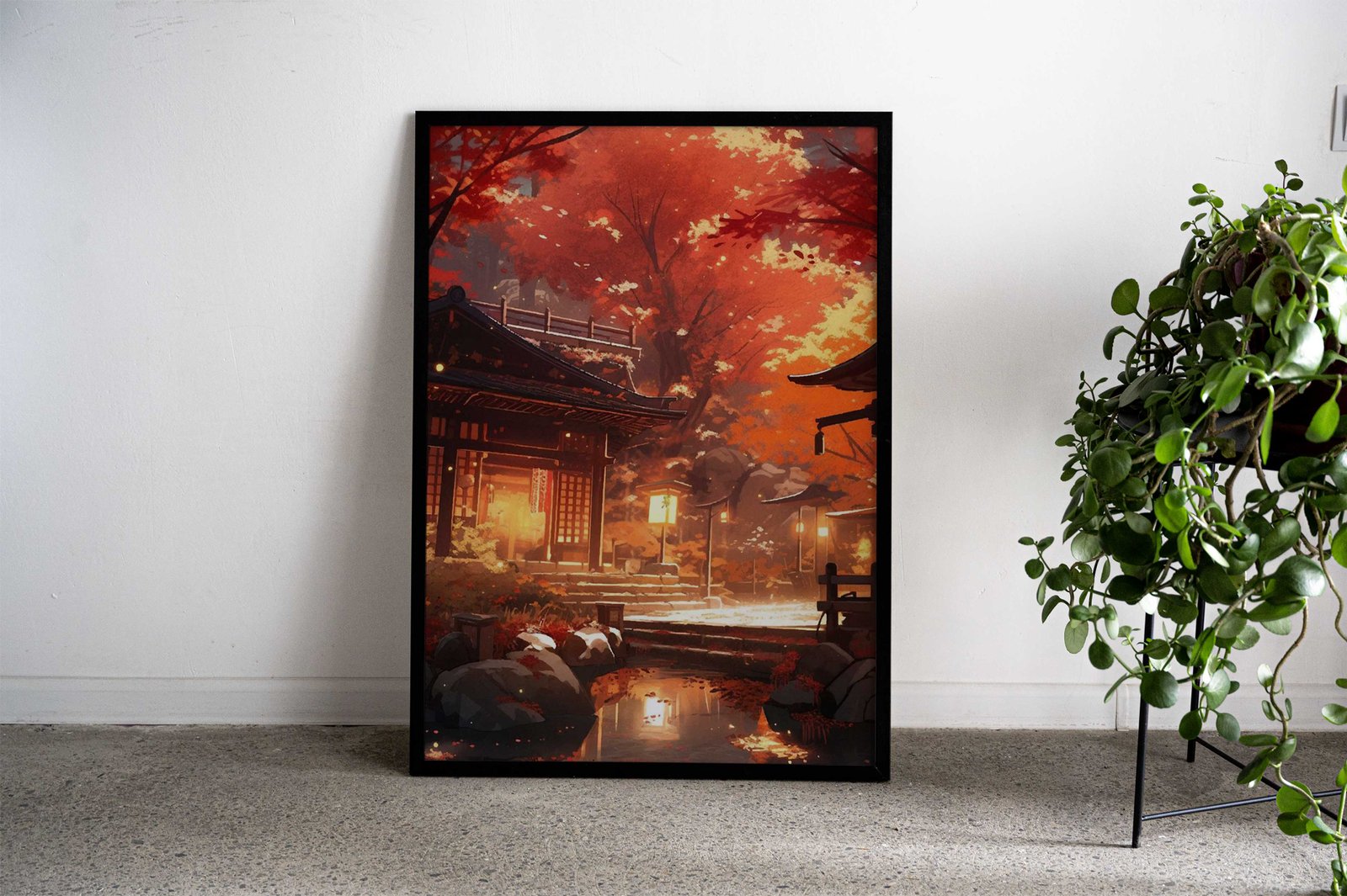 Cherry Blossom Japan House Asian Style Poster | Wall Art for Home & Office | High-Quality Print - High-Quality Visual Display